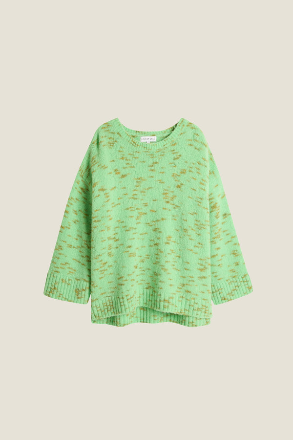 Line Of Oslo Adam Mix Sweater Knitwear Green 053