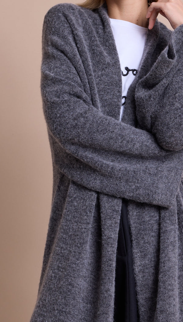 Line Of Oslo Alba Cardigan Cardigan Antracite 004