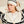 Line Of Oslo Alex Knitted Beanie Hat Stripe w/creme