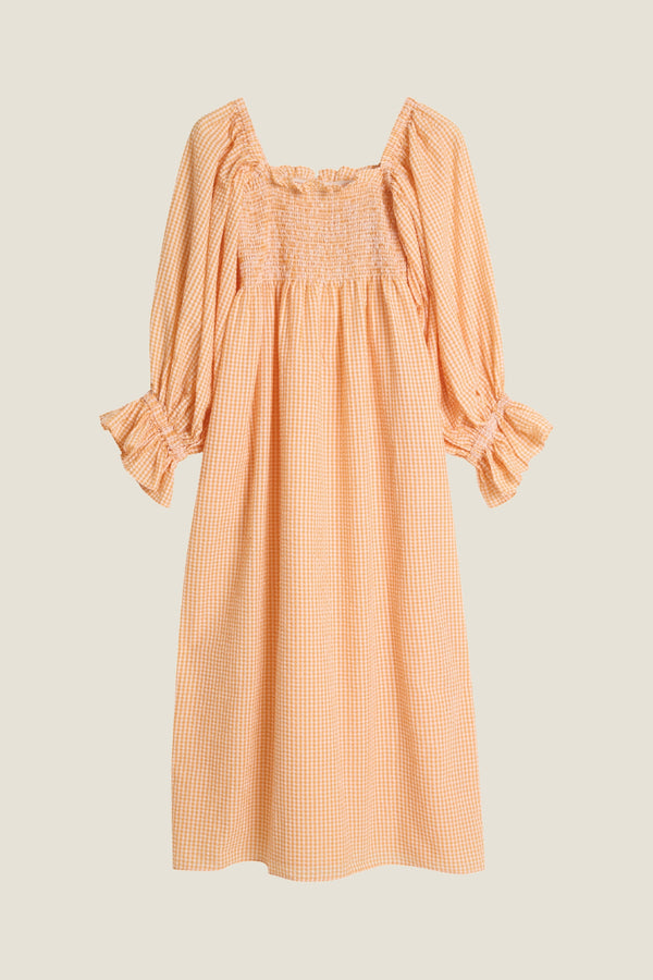 Line Of Oslo Alice Check Dress Dress Orange 043