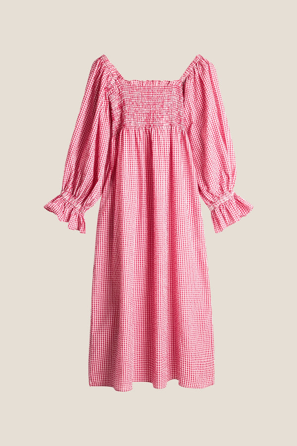 Line Of Oslo Alice Check Dress Dress Redcheck
