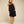 Line Of Oslo Ami Viscose Satin Top Top Black 097