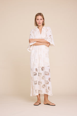 Line Of Oslo Anne Lace Dress Dress Sand 069