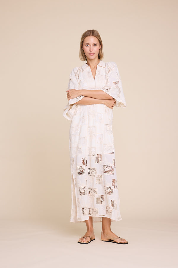 Line Of Oslo Anne Lace Dress Dress Sand 069