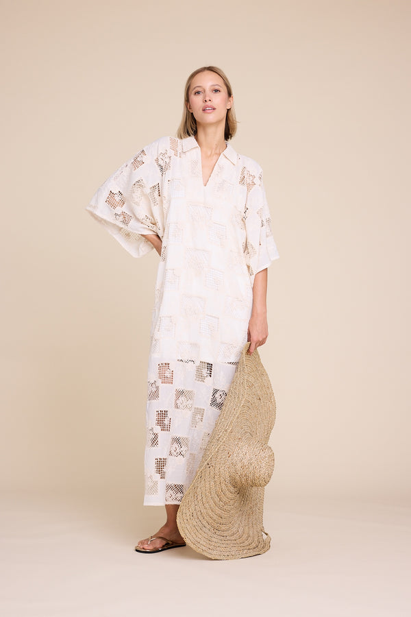 Line Of Oslo Anne Lace Dress Dress Sand 069