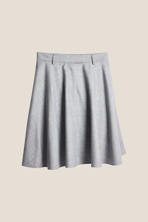 Line Of Oslo Aslaug Solid Skjørt Skirt Grey 005