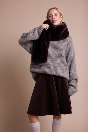 Line Of Oslo Baloo Skjerf Scarf Brown 063