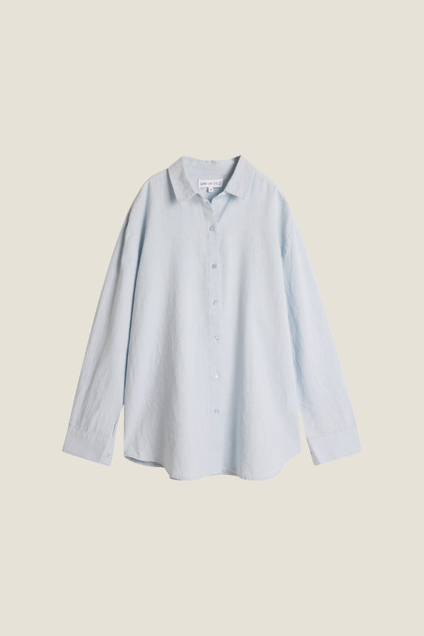 Line Of Oslo Basic 25 Shirt Top Light Blue 003