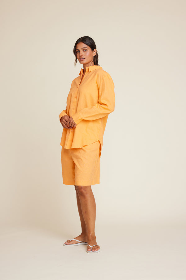 Line Of Oslo Basic 25 Shirt Top Orange 043