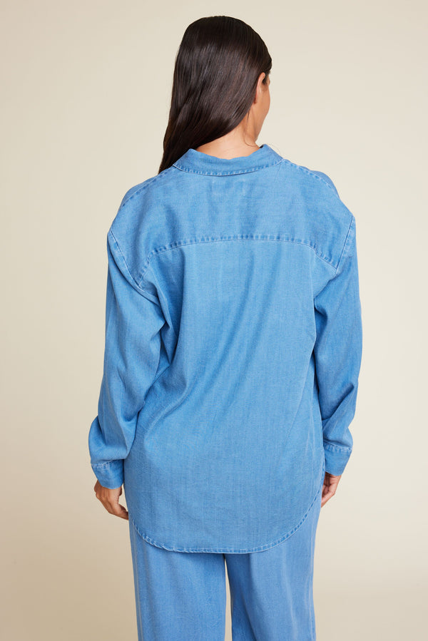 Line Of Oslo Basic Tencel Top Denim 099