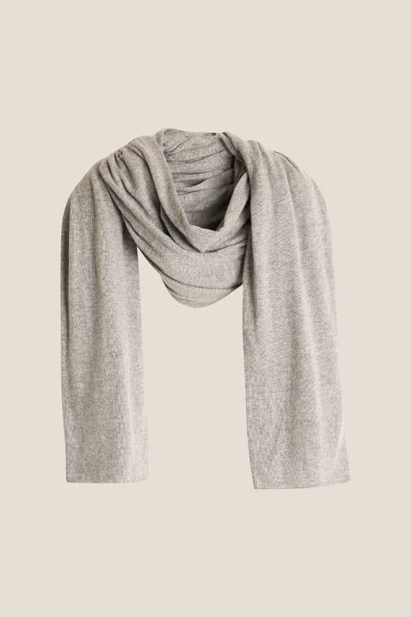Line Of Oslo Big Scarf Scarf Grey Melange 006