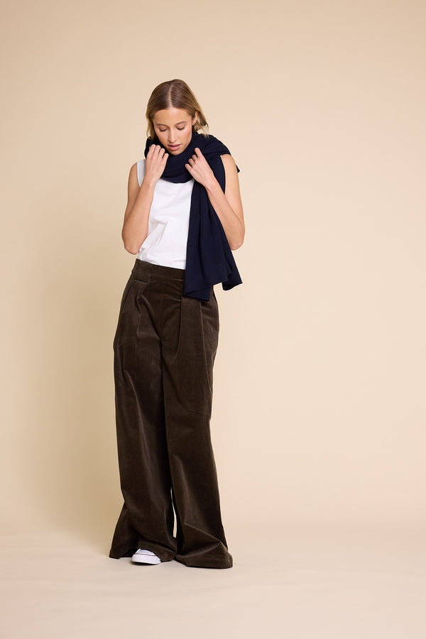 Line Of Oslo Big Scarf Scarf Blue 066