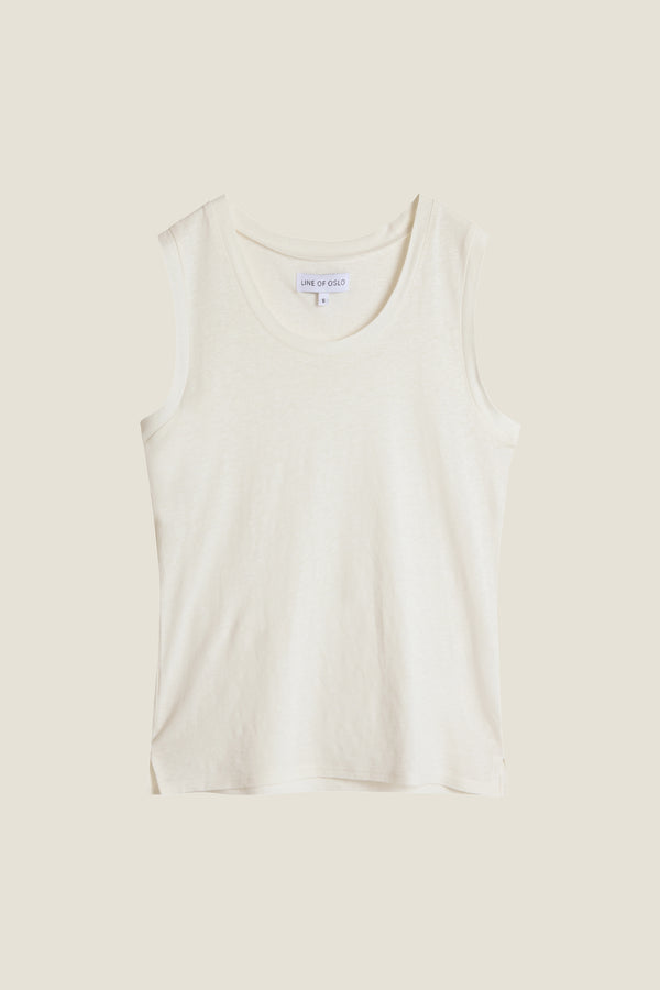Line Of Oslo Blunt Tank Top Top White 001