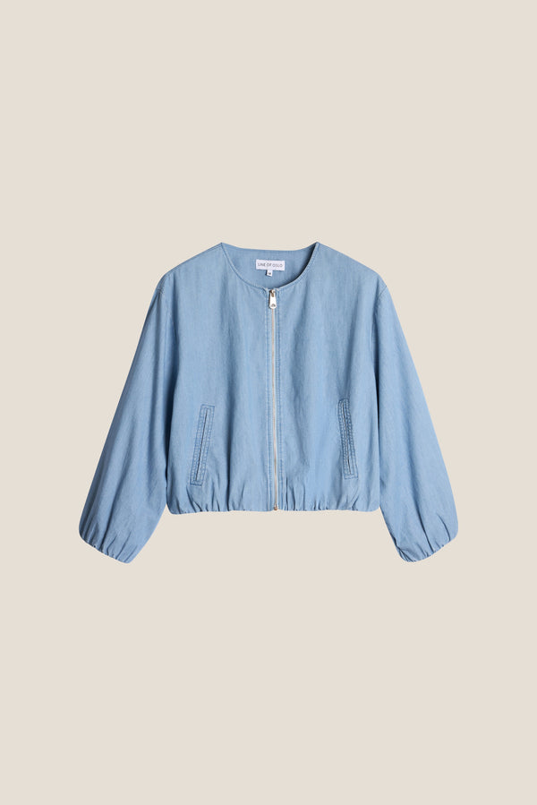 Line Of Oslo Bomber Denim Jacket Jacket Light denim