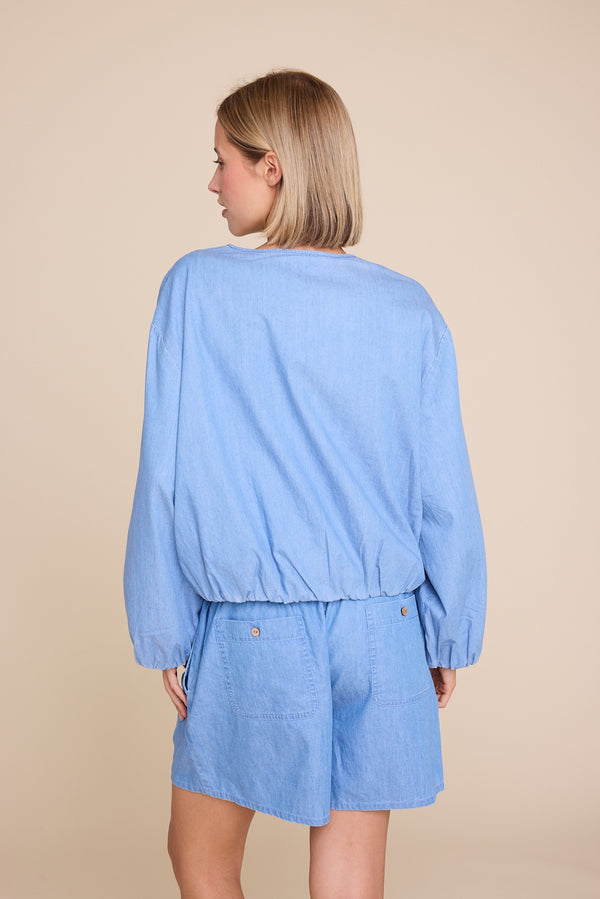Line Of Oslo Bomber Denim Jacket Jacket Light denim
