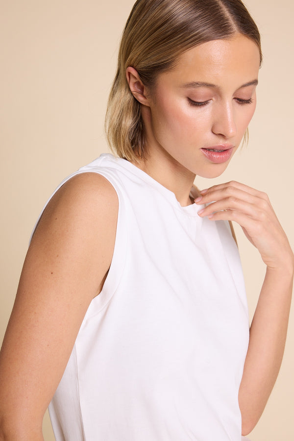Line Of Oslo Bono Tank Top Sinlget White 001