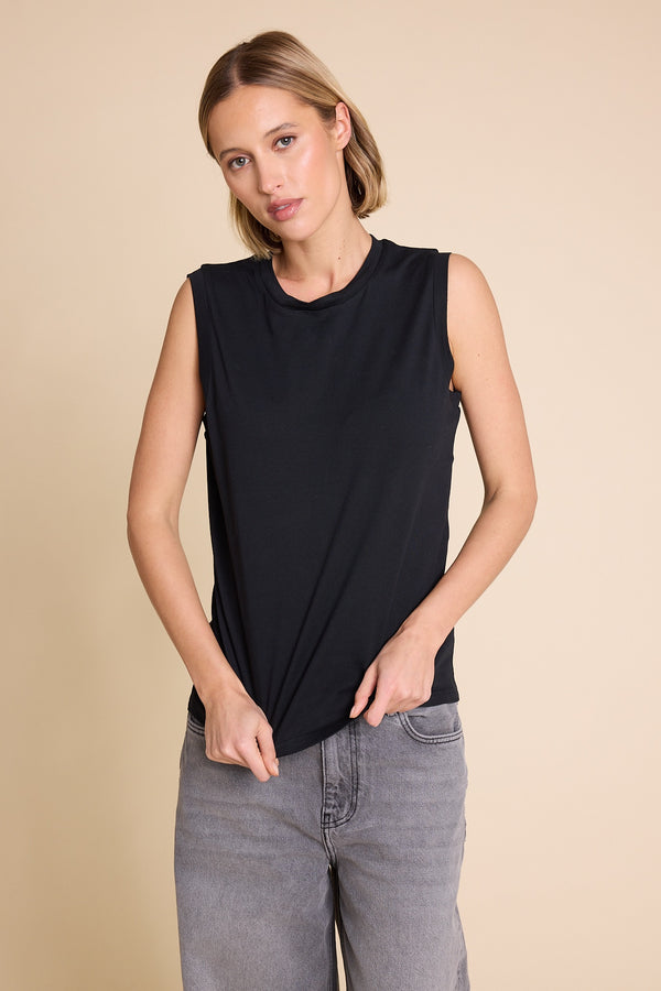 Line Of Oslo Bono Tank Top Sinlget Black 097