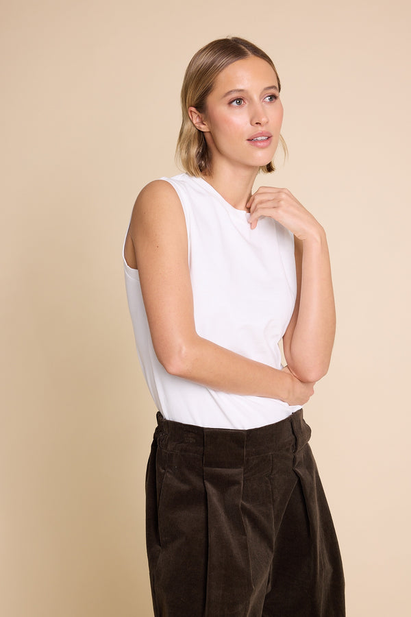 Line Of Oslo Bono Tank Top Sinlget White 001