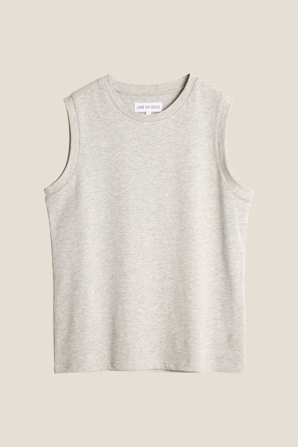 Line Of Oslo Bono Tank Top Sinlget Grey Melange 006