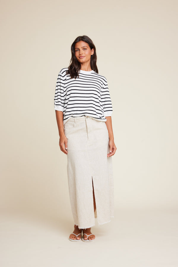 Line Of Oslo Buffalo Skirt Skirt Sand 069