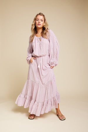 Line Of Oslo Dakota Dot Dress Dresses Pink 002