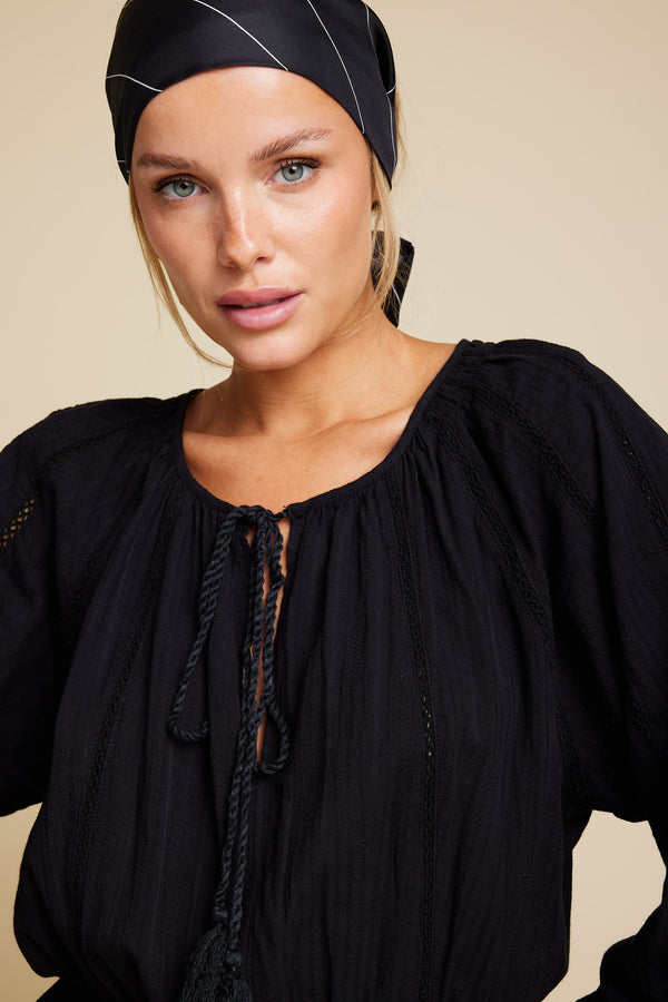 Line Of Oslo Dakota Solid Dress Dress Black 097