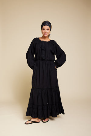 Line Of Oslo Dakota Solid Dress Dress Black 097