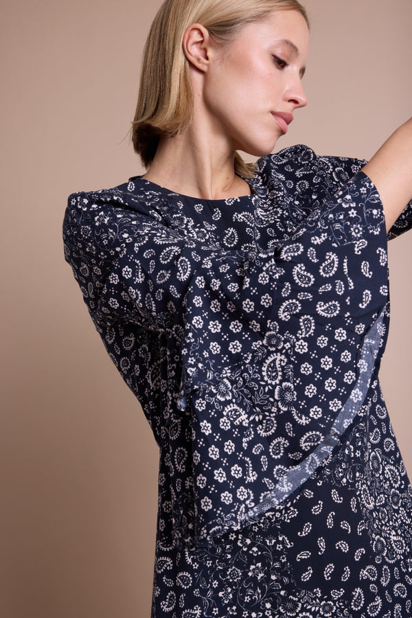 Line Of Oslo Daughter Paisley Kjole Dress As is 136