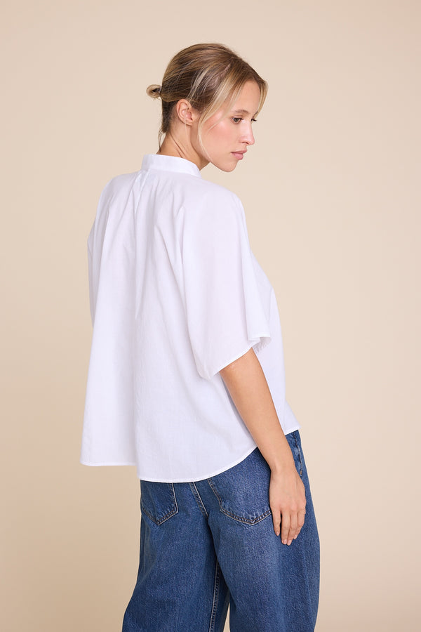 Line Of Oslo Ellie Cotton Blouse Blouse White 001