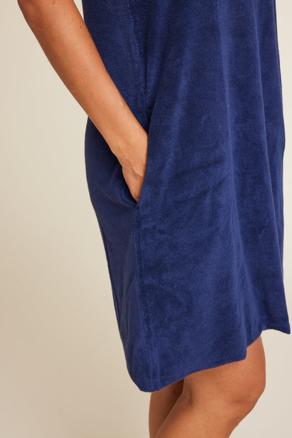 Line Of Oslo Elvis Long Solid Dress Dress Blue 066
