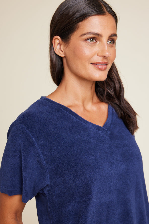 Line Of Oslo Elvis Long Solid Dress Dress Blue 066