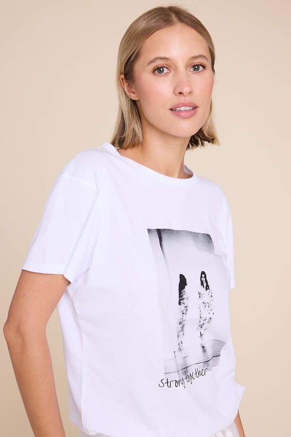 Line Of Oslo Famous T-shirt Top White 001