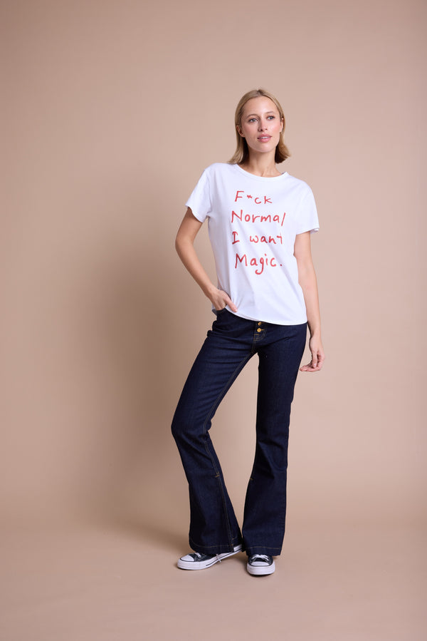 Line Of Oslo Famous Print T-skjorte T-shirt Red print
