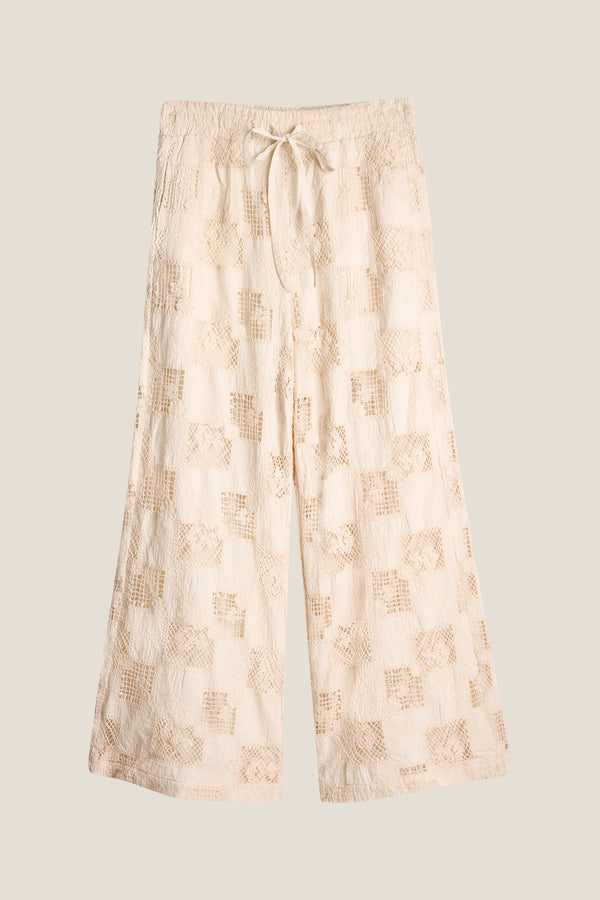 Line Of Oslo Fawcett Lace SS26 Trouser Sand 069