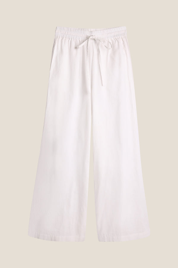 Line Of Oslo Fawcett Linen Trousers Trouser White 001