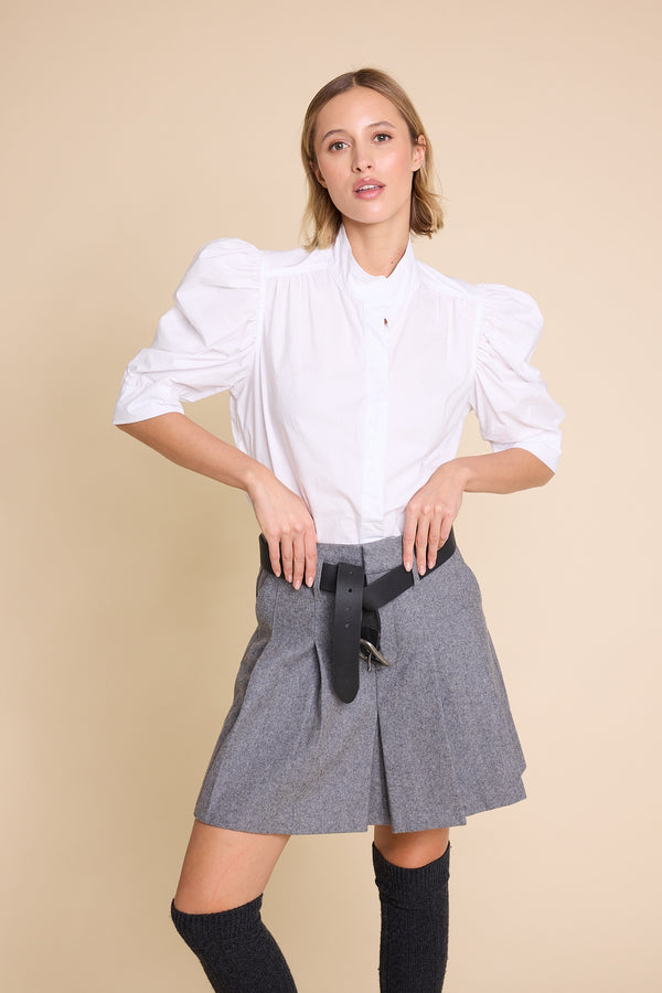 Line Of Oslo Fiona Solid Blouse Blouse White 001