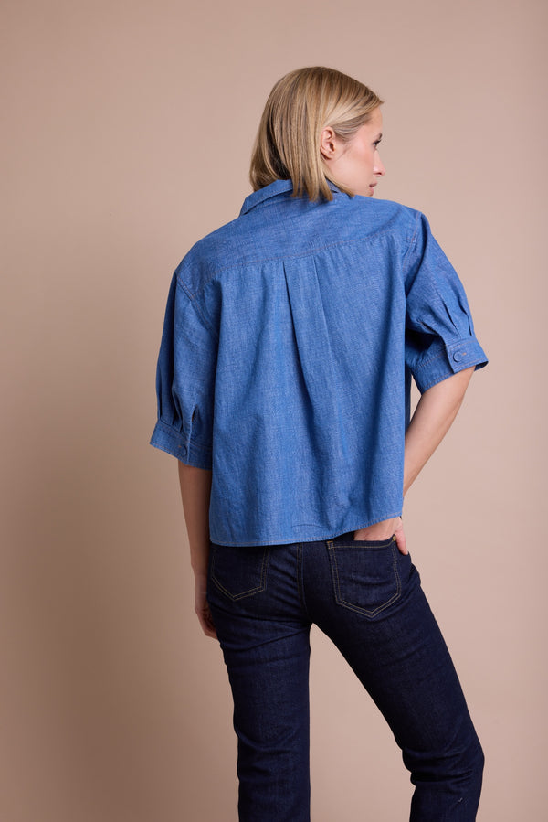 Line Of Oslo Girl Denim Bluse Blouse Denim 099