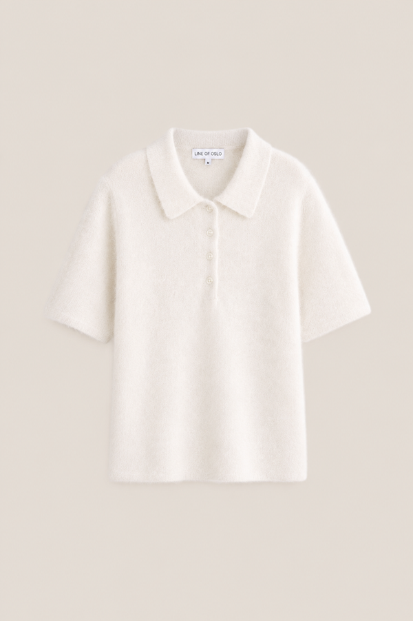 Line Of Oslo Grant Strikket Topp  Creme 091