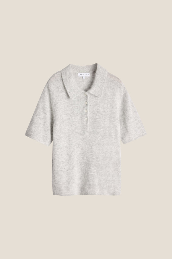 Line Of Oslo Grant Strikket Topp  Grey Melange 006