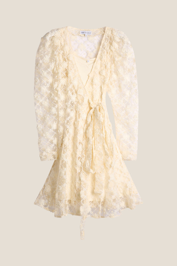 Line Of Oslo Harriet Dress Dress Creme 091