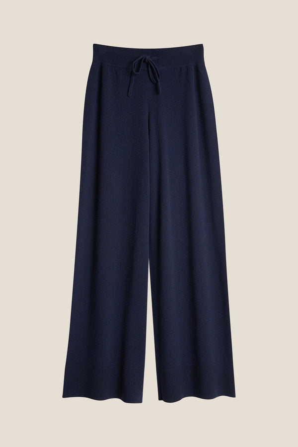 Line Of Oslo Holmes AW25 Trousers Knitted trouser Blue 066