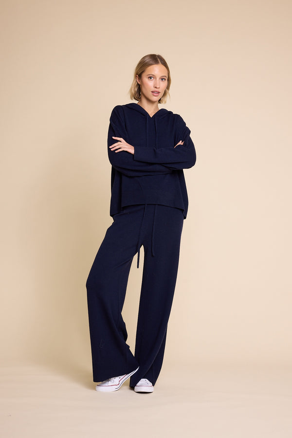 Line Of Oslo Holmes AW25 Trousers Knitted trouser Blue 066