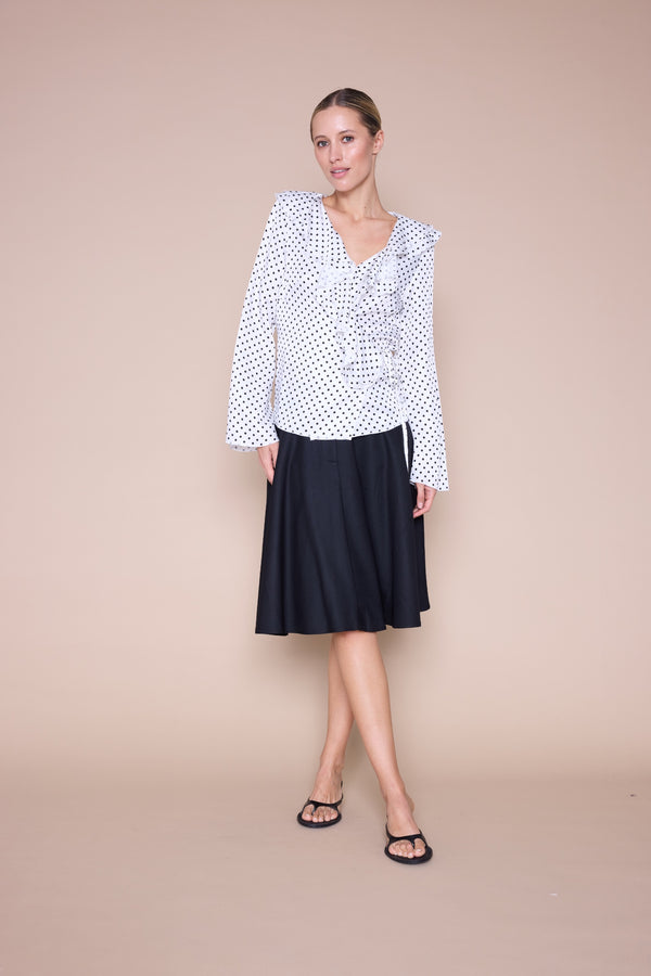 Line Of Oslo Honey Dots Bluse Blouse White 001