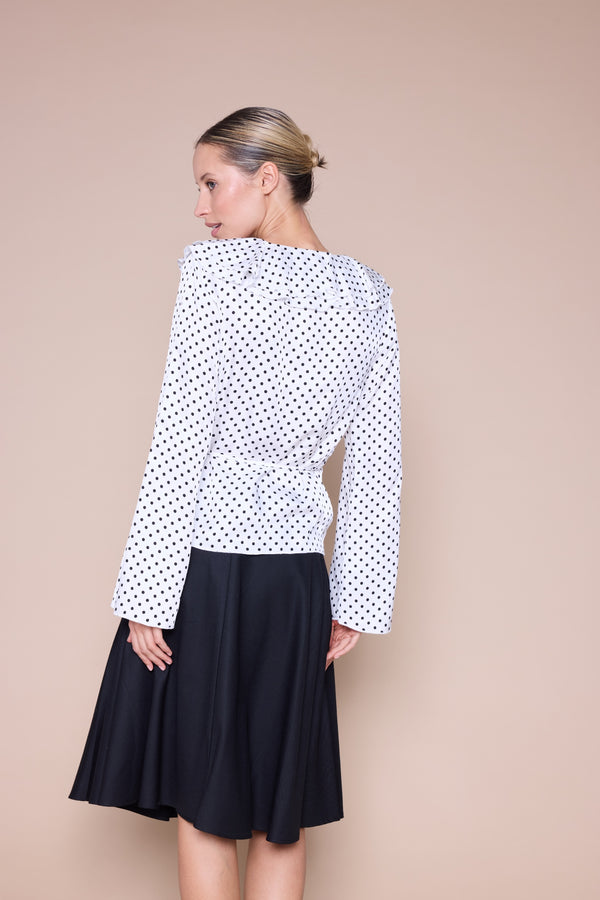 Line Of Oslo Honey Dots Bluse Blouse White 001