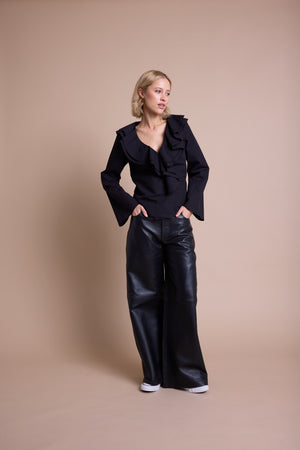 Line Of Oslo Line of Oslo Honey Popline Blouse Blouse Black 097