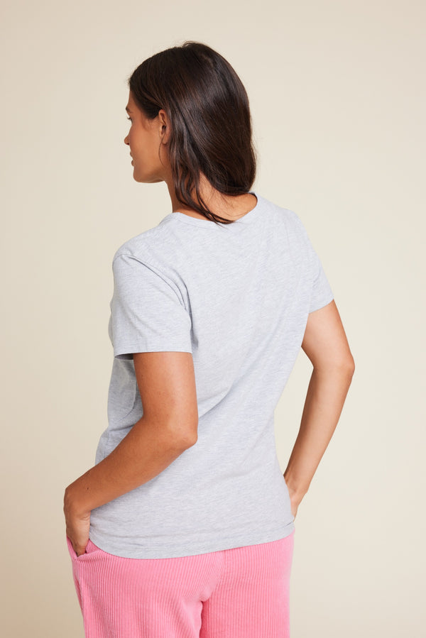 Line Of Oslo Hope T-shirt Top Grey Melange 006
