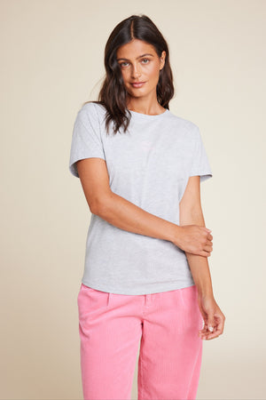 Line Of Oslo Hope T-shirt Top Grey Melange 006