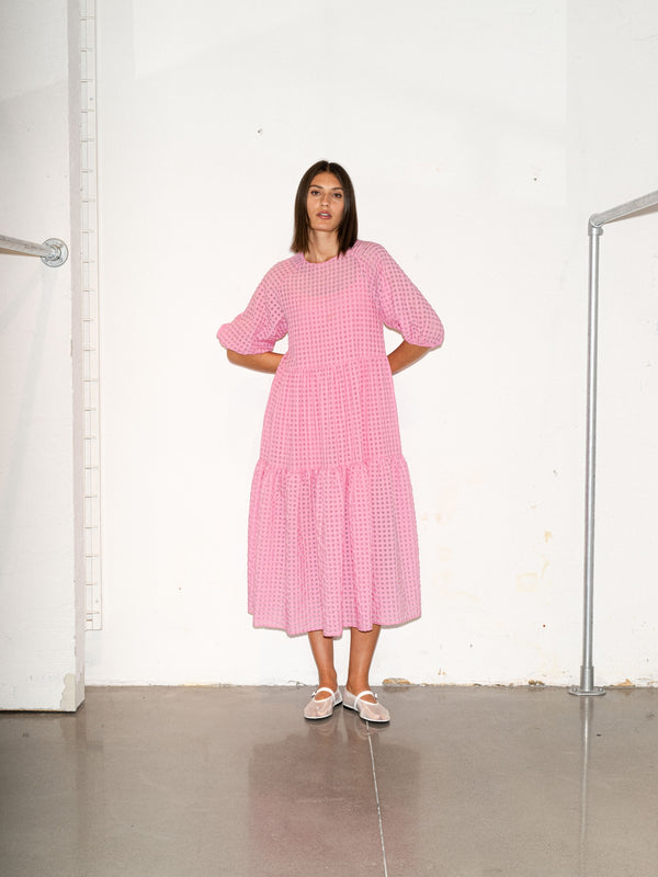 Line Of Oslo Ingrid Bubble Dress Dress Pink 002