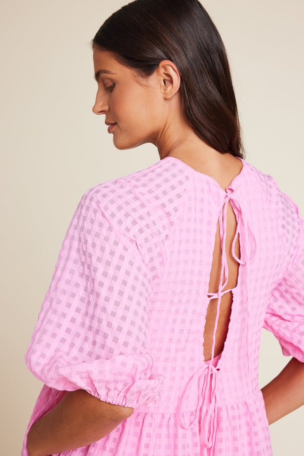 Line Of Oslo Ingrid Bubble Dress Dress Pink 002