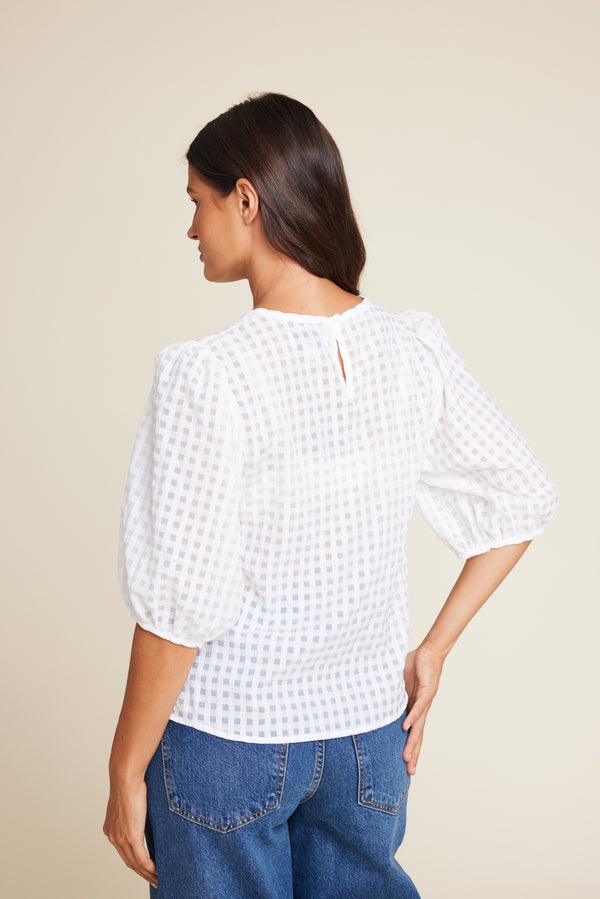 Line Of Oslo Isabel Bubble Top Top White 001